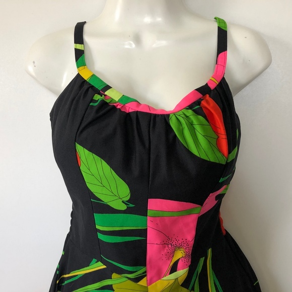 Waltah Clarkes Vintage Dress XS Hawaiian Shops Mod - Picture 2 of 7